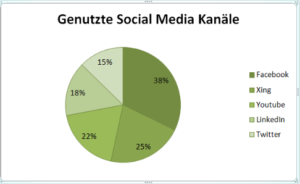 Online marketing Nutzung in Social Media Kanälen