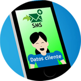 Sie erhalten eine E-Mail oder SMS mit den Daten des Kunden und seiner Nachricht