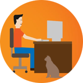 Selbständige, die von zuhause arbeiten, können den Telefonservice von Cloudsecretary für sich nutzen.